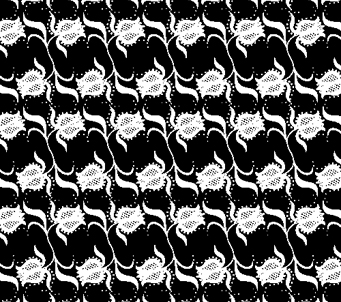 Black and White Floral Pattern