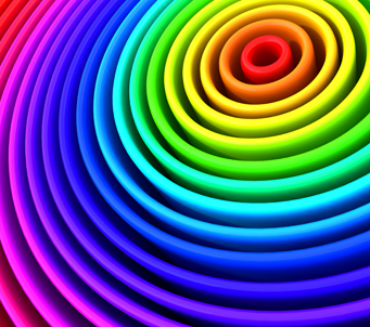 Rainbow Swirl Retro