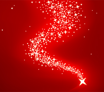 Stars Wave Red